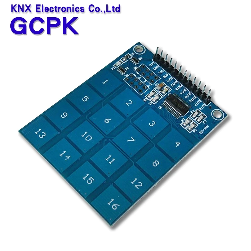 1pcs 16 Way XD-62B TTP229 Capacitive Touch Switch Digital Sensor Module Board Plate new