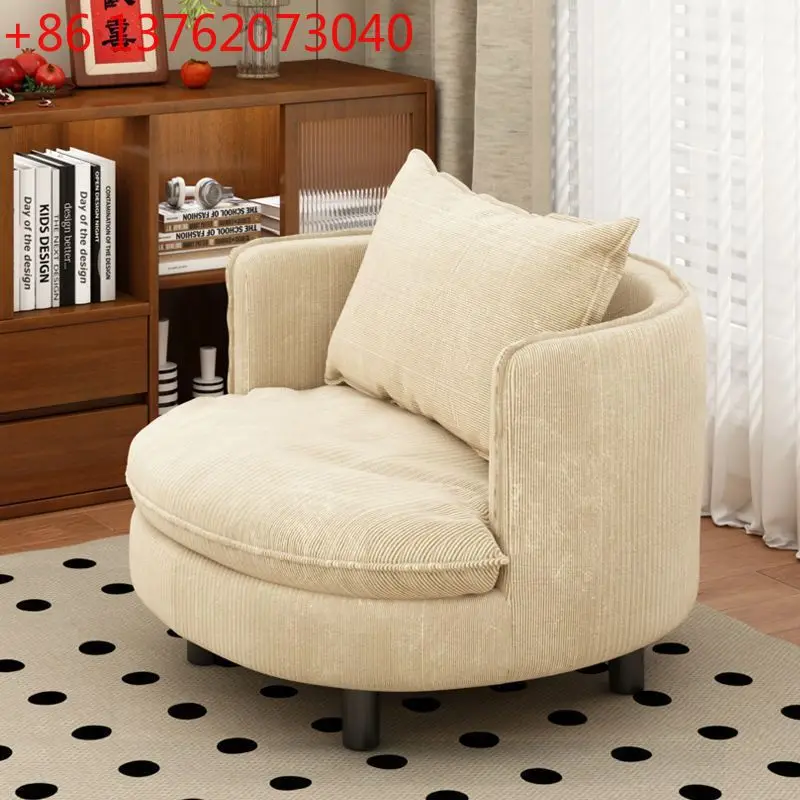 

Вращающееся круглое кресло-софа XX из вельвета, круглое кресло для отдыха, круглое кресло-софа