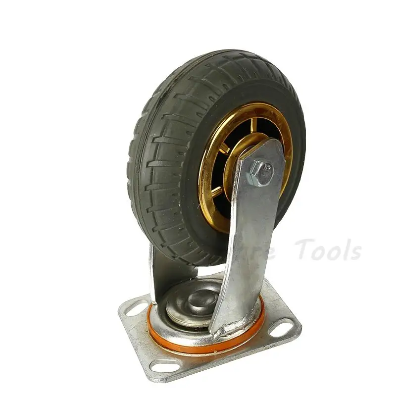 Высококачественные 6-дюймовые резиновые колеса с боковым креплением: Поворотные тележки идеально подходят для шкафа на тележке и небольших мебели.