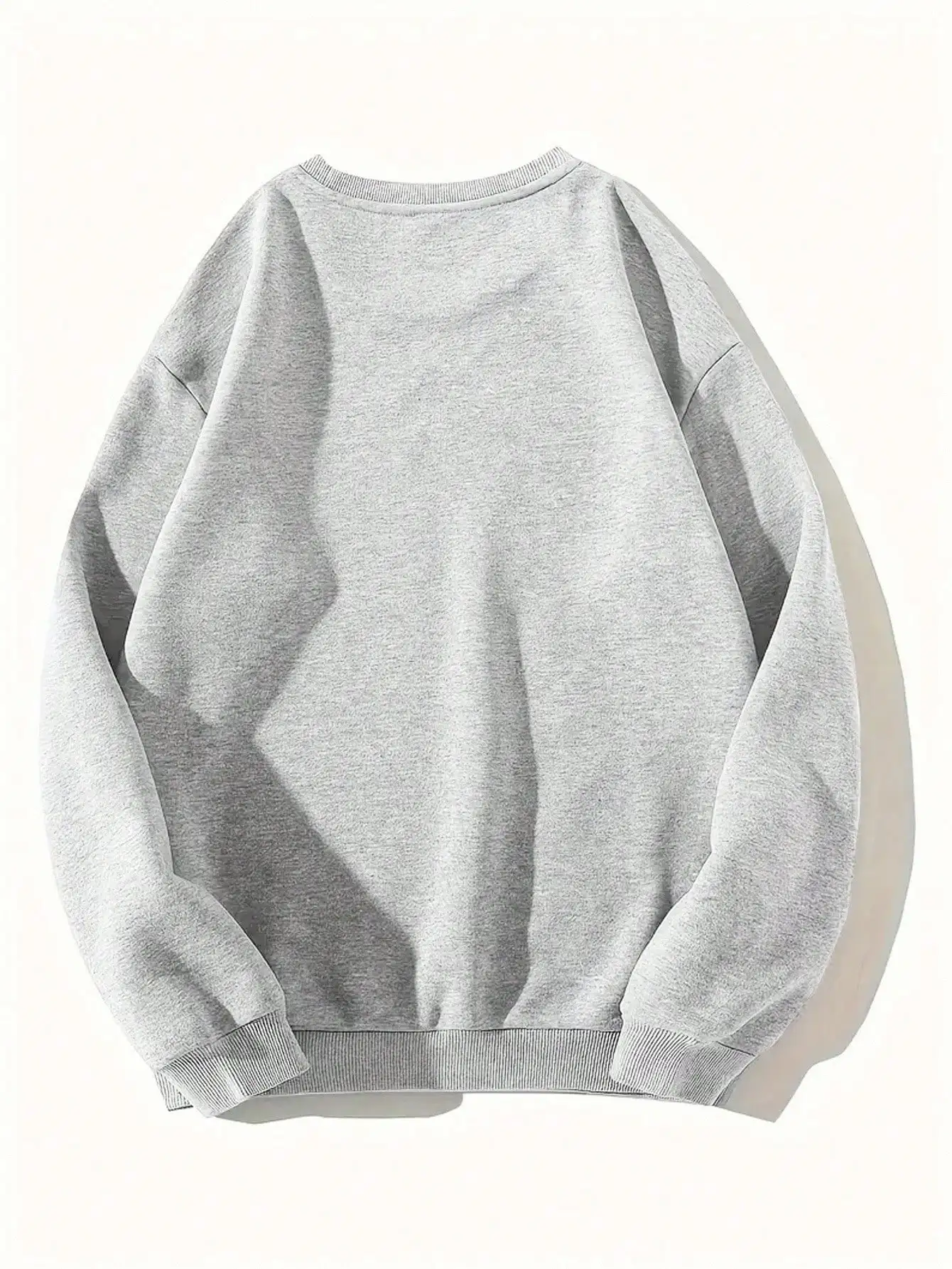 เสื้อสเวตเชิ้ตลายเป็ดทรงหลวมของผู้หญิง เสื้อสวมหัวคอกลมแขนยาวลำลองสำหรับฤดูใบไม้ร่วงฤดูหนาว