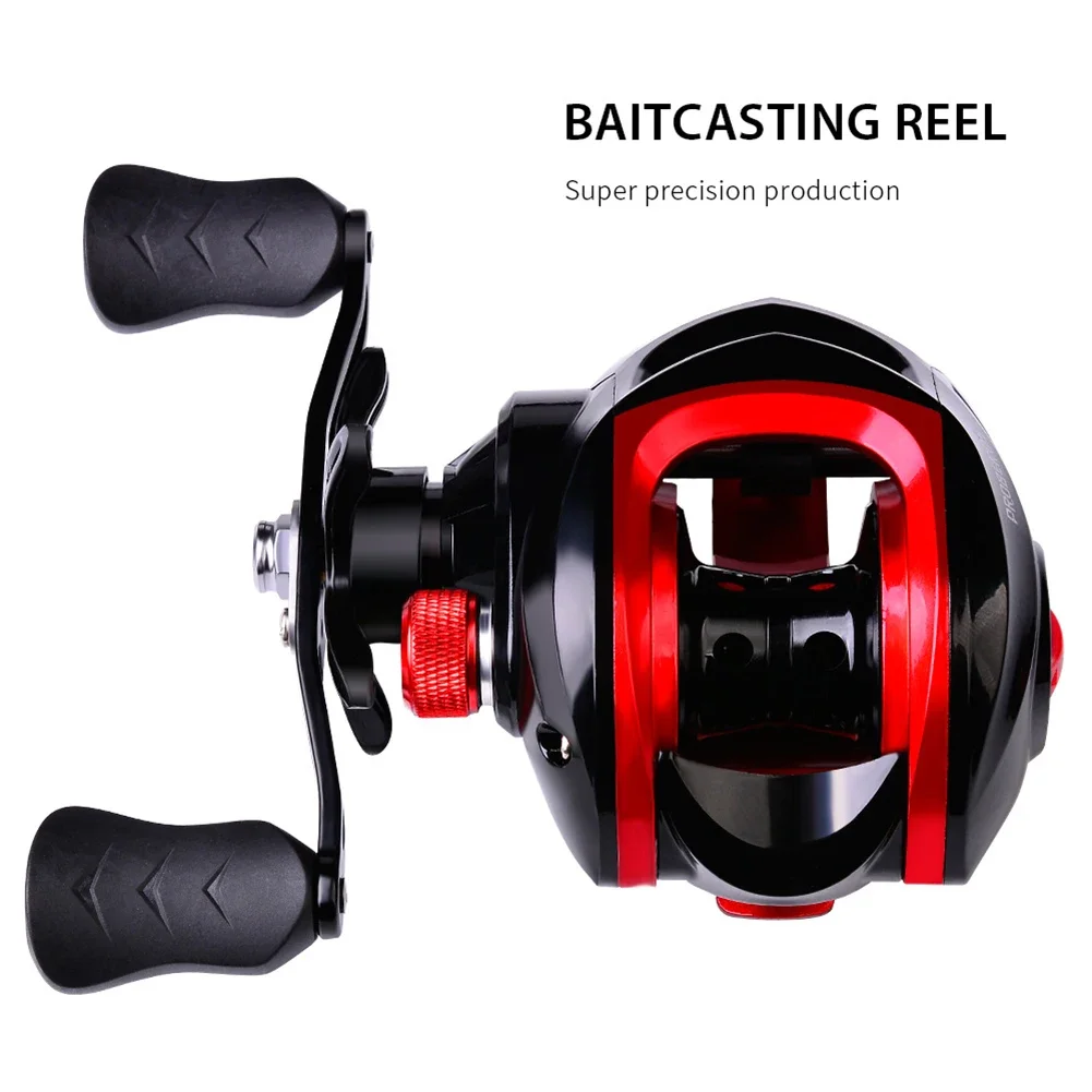 Mulinelli da pesca Ruota 7.2/1 Rapporto di trasmissione Bobina da pesca Bobina Max Drag 10kg Acqua salata Acqua dolce 18 + 1BB per principianti Accessorio da pesca