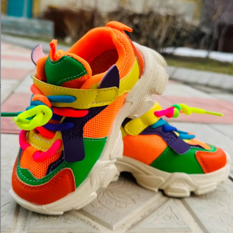 

Размер 21-30, весенне-осенняя новая детская спортивная обувь, модные модные кроссовки для бега, мужская и женская повседневная обувь