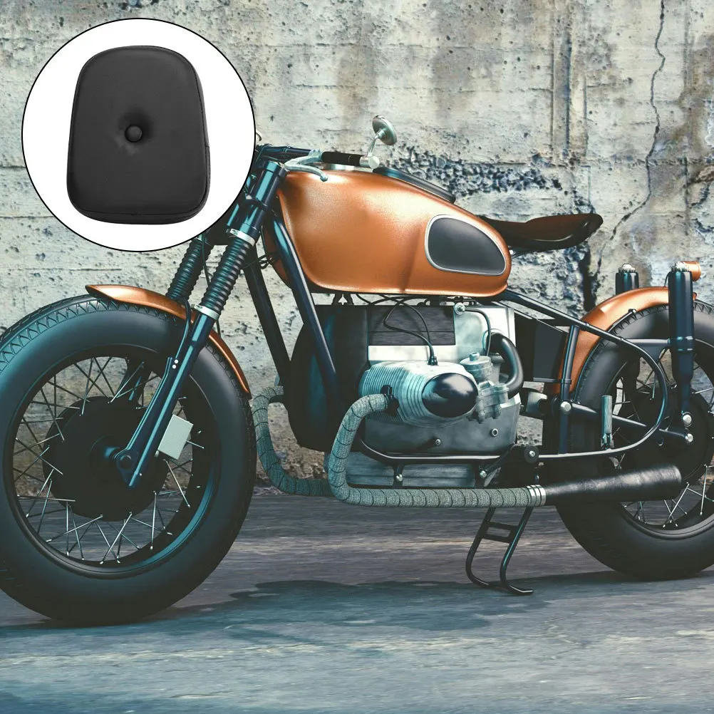 

Motorbike Backseat Cushion Classic Design Easy Install Rear Passenger Backrest Support Motorbike Seat Pad Motorcycle Accessories