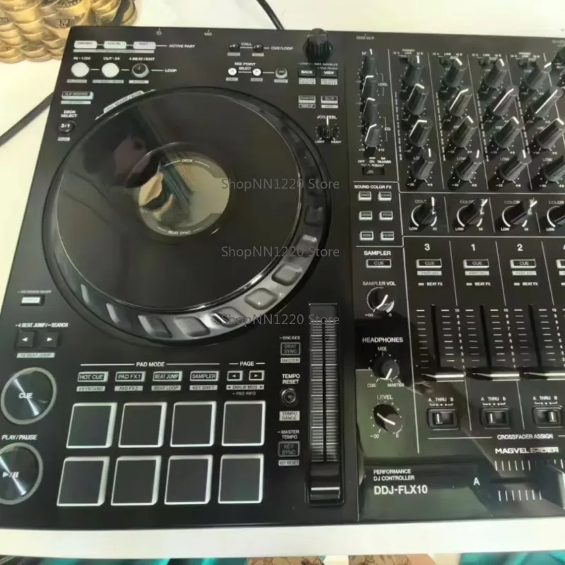 DDJ-FLX10 4-Channel Music Mixer, High-Performance DJ Console with Durable Construction