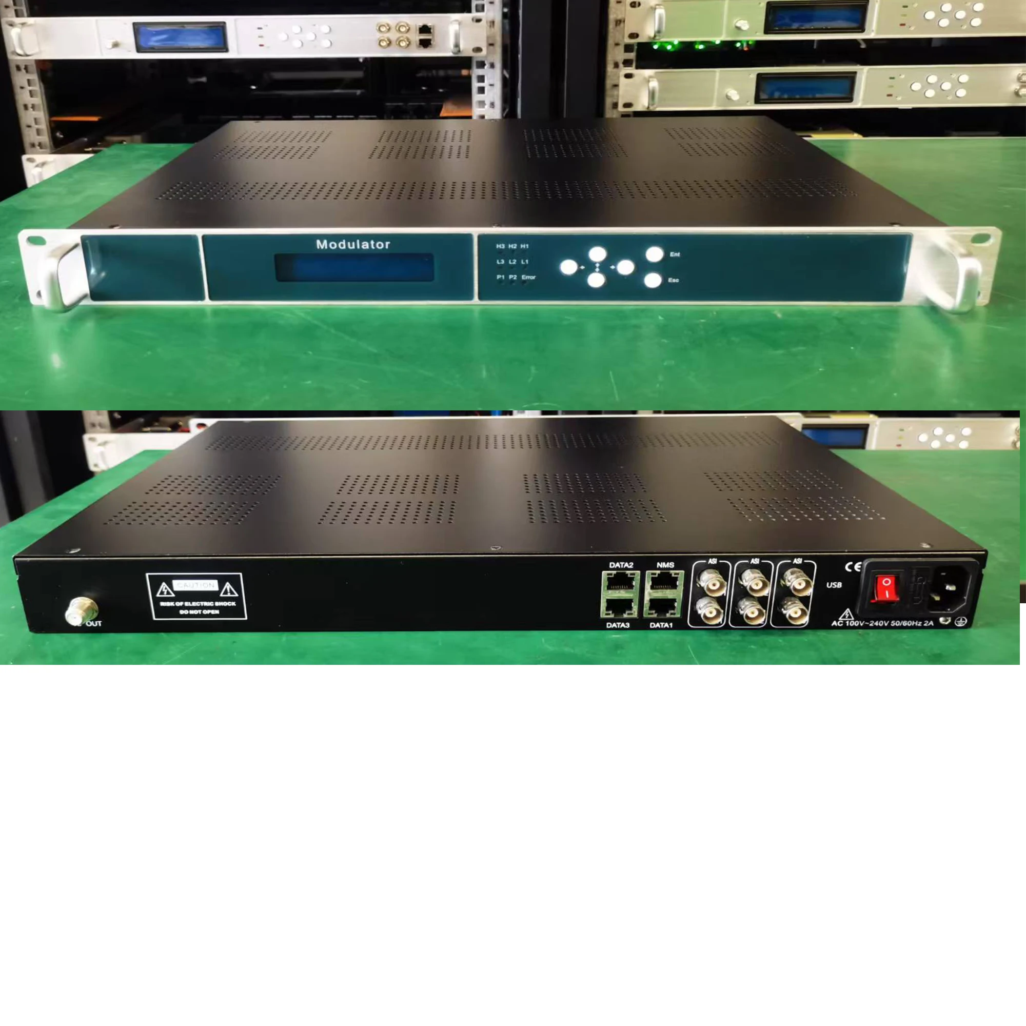 8 12 16 24 قناة IP إلى RF المغير DVB-T ATSC ISDBT DVB-C DTMB المغير ASI إلى RF CATV المعدات الأمامية HLS/SRT/RTSP/UDP