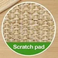 Almohadilla rascadora de conejito, almohadilla rascadora de conejo de Sisal Natural, juguetes para masticar, alfombra refrescante, ropa de cama para Chinchilla, hámster
