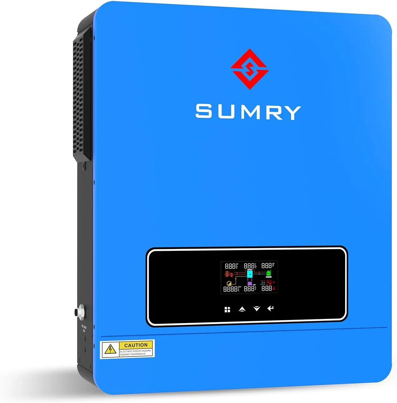 

SUMRY Solar Inverter Charger, 3600W DC 24V to AC 110V Hybrid Voltage Converter with 120A MPPT Charge Controller, Pure Sine Wave
