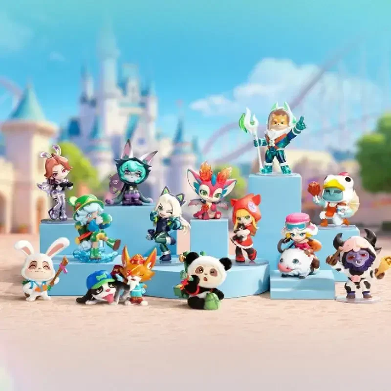 POP MART LEAGUE OF LEGENDS Clash of The Cuties Serie Blind Box Überraschungstüte Original Spielzeug Puppe Niedliche Anime-Figur