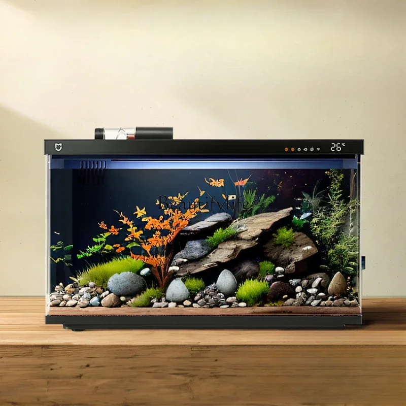 *Piccola macchina all-in-one con filtro per soggiorno 1212 Acquario paesaggistico ecologico 2023 Nuovo