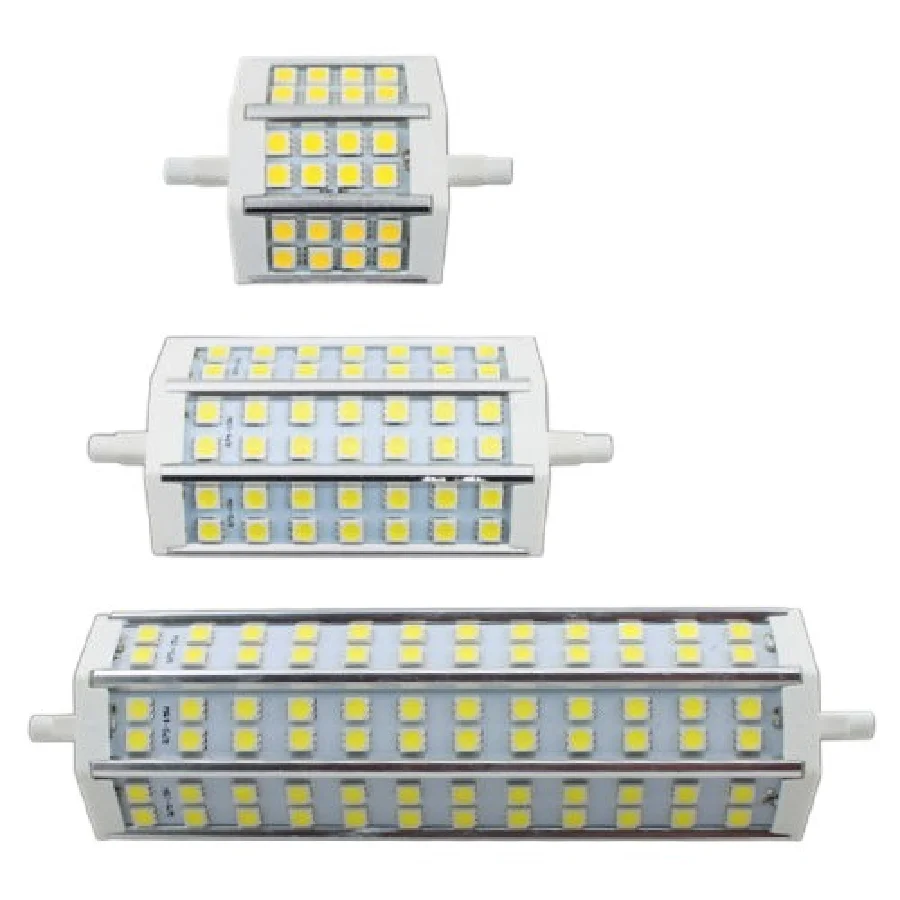 10pcs/lot 85-265v R7S Led Bulb 7w 9W 10w 12w 15w Smd 5050 LED Corn Light Floodlight Chip Warm/cool White