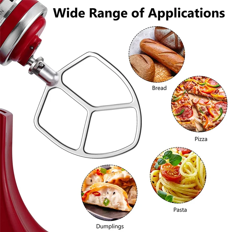 Hot New Paddle ATTACHMENT สําหรับ Kitchenaid Stand Mixer 5 Quart Lift และ 6 Quart,Flex EDGE Beater,เครื่องล้างจานปลอดภัย