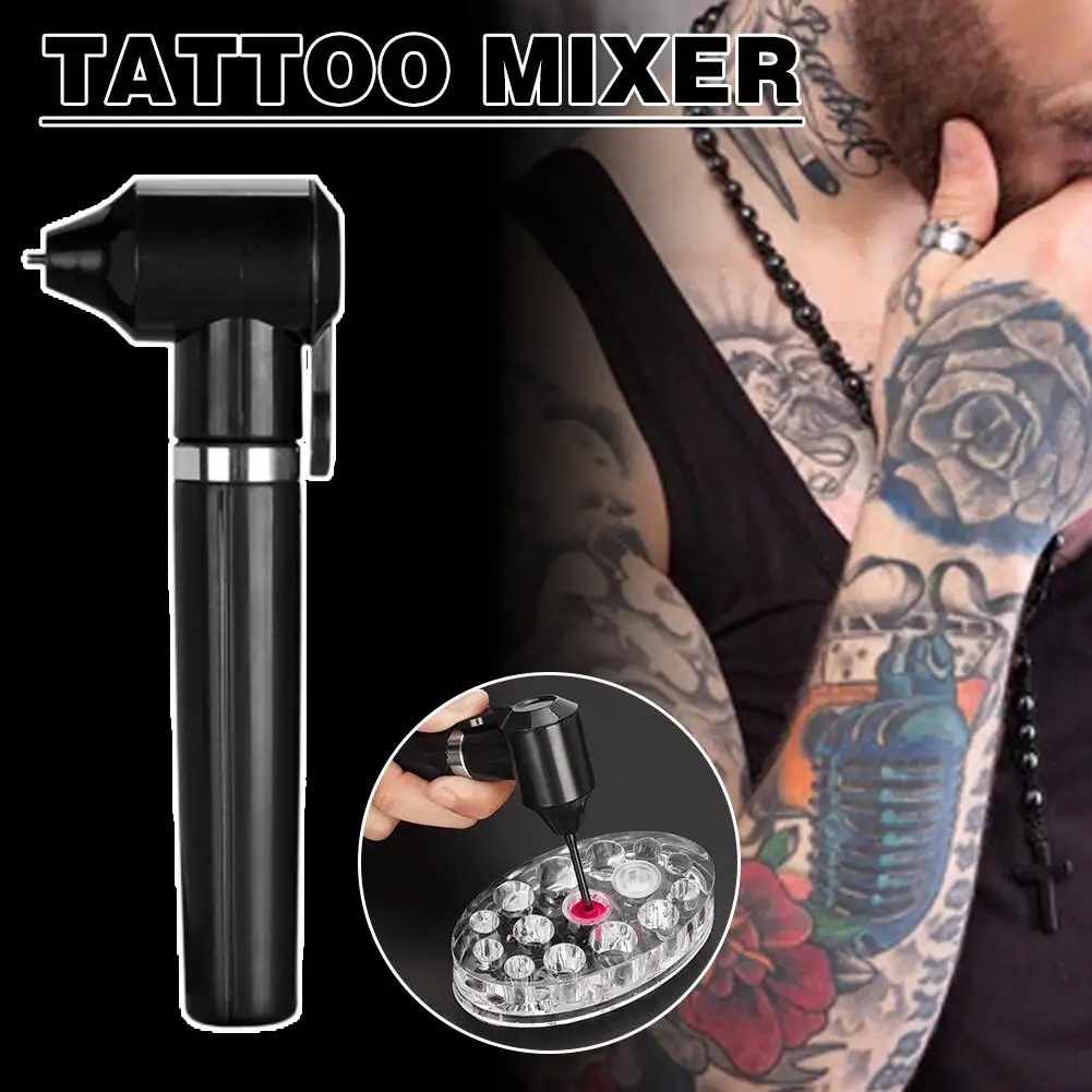 Tattoo Color Mixer Vibrating Pigment Nail Glue Liquid For Electric Tattoo Color Mixing Bar Coloring Auxiliary Ink Mixing M7S7