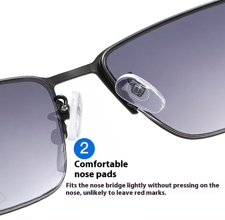 Progressive multifokale Herren-Lesebrille mit automatischem Zoom und doppeltem Verwendungszweck für beide in der Nähe und kann Sonnenbrillen + Lesebrillen herstellen – Detail 8