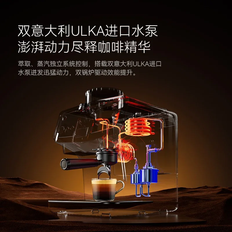 コーヒーマシン家庭用業務用半自動イタリア製グラインダー