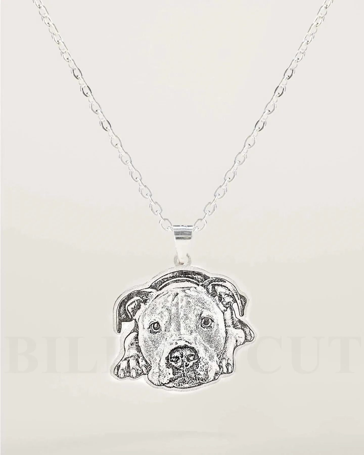

Personalized Pet Engraving Photo Necklace Cut Necklace Handmade Custom Keepsake Pictures of Cats and Dogs Memory Cute Jewelry