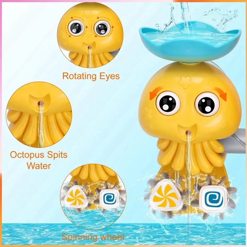 

A93Z Colorful Bath Toys For Toddlers 1-3, Water Tub Toys With Mini Sprinkler & Cups, Ideal Gift In Color Box