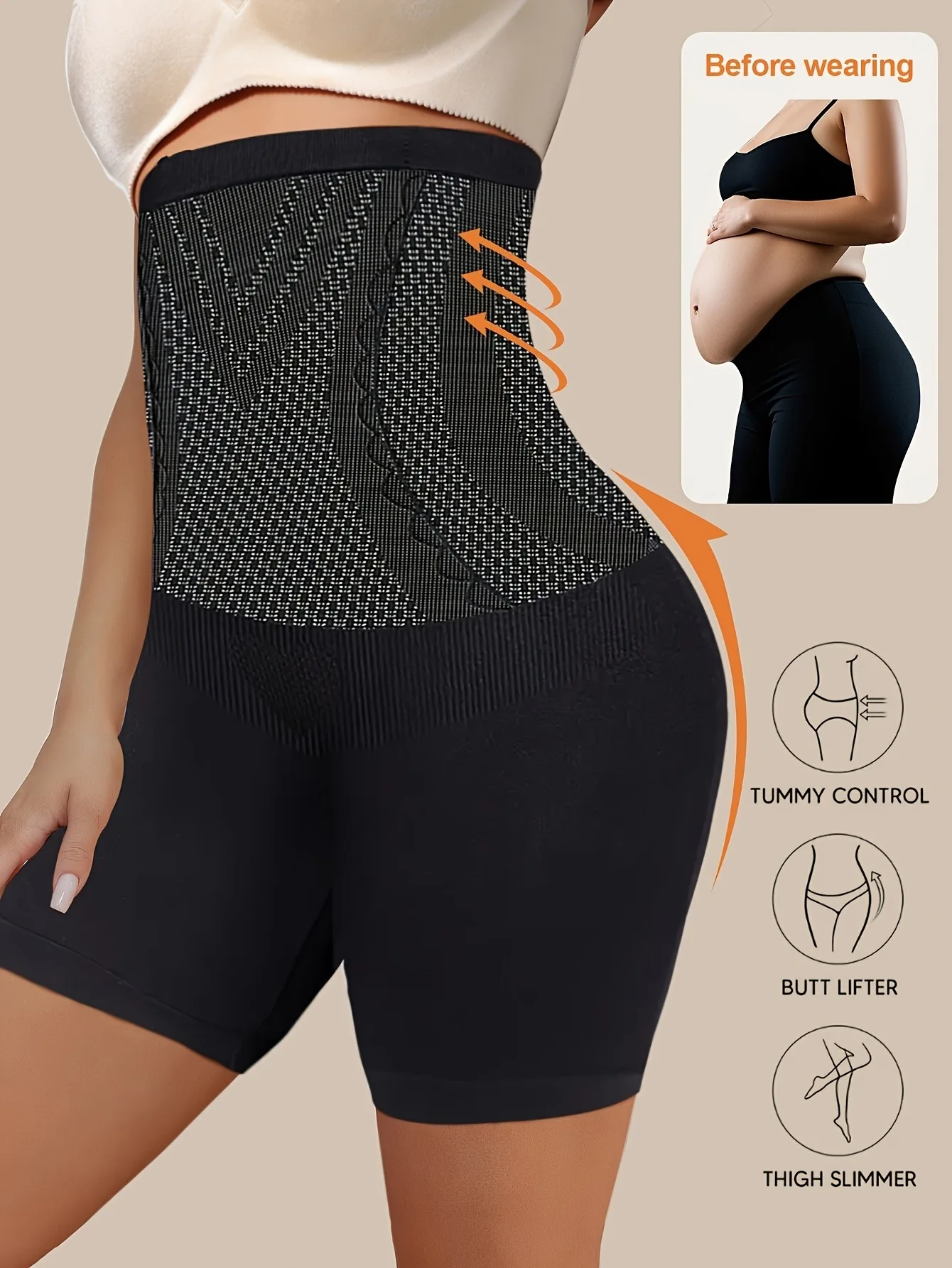 1 pièce Legging gainant taille haute pour femme, effet ventre plat et rehaussement des fesses, pantalon sculptant pour usage quotidien et sportif