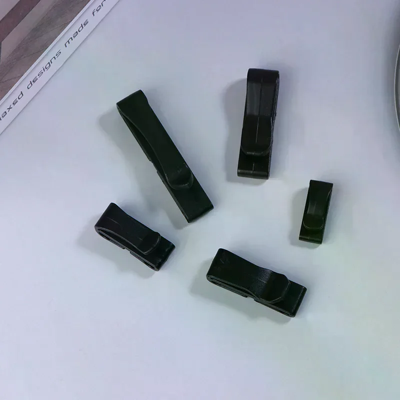 10Pcs/Pack Quick Slip Keeper Buckle End Clip Slider Black For Camping Hiking Backpack Adjusting Strap Webbing 20-51mm