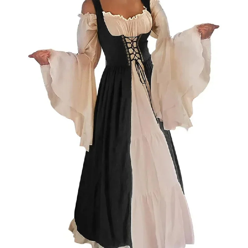 

Cosplay Womens'S Medieval Renaissance Costume Cosplay Over Suit Dress Steam Punk Strap Plus Size