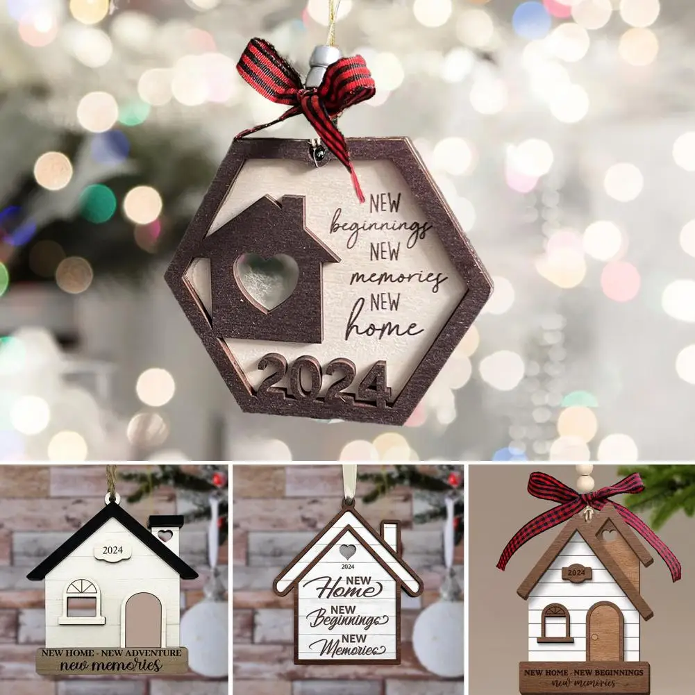 New Home Decor Set Handmade Wooden Housewarming Ornament for Couples Unique New Home Decor Gift Ideas for Christmas for Women