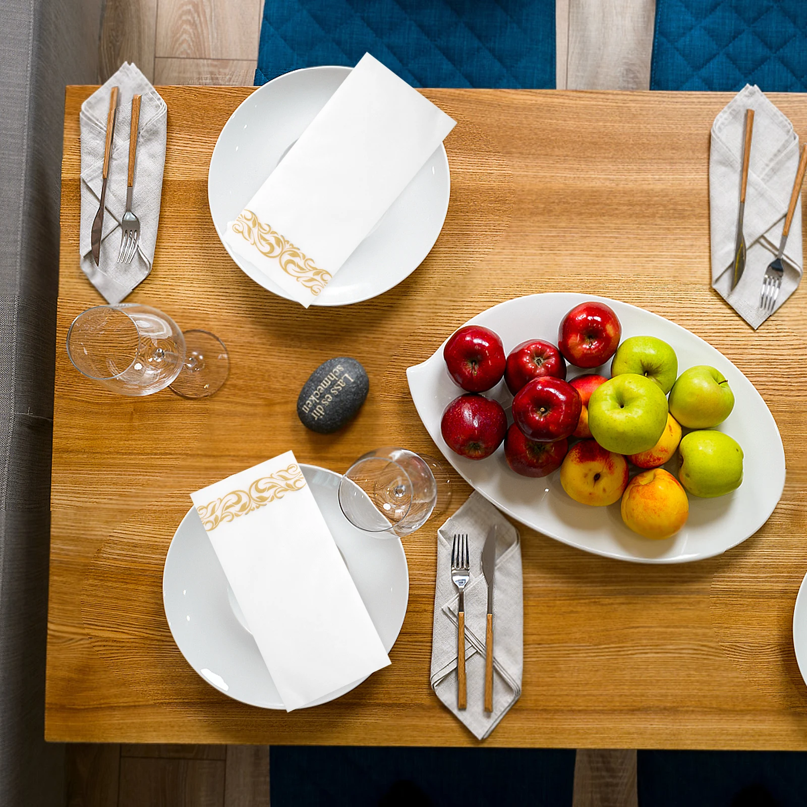 

25pcs Paper Thick For Party Home Restaurant Disposable Napkins Party Use Napkins Decorative Table Use
