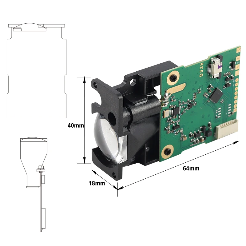 Laser Distance Sensor Module With RS232 Protocol Wireless Bluetooth Transmission Optical Laser Distance Measurement Sensor