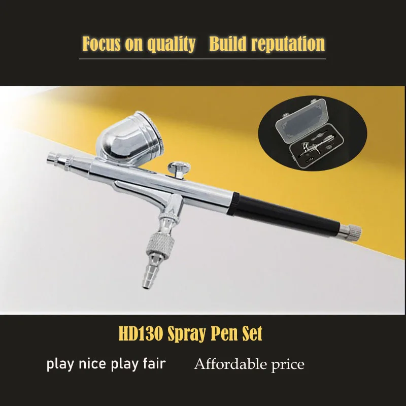 

HD-130 Внешняя настройка Художественная ручка-распылитель Аэрозольная покраска Пистолет-распылитель подходит модель 0,2 0,3 0,5