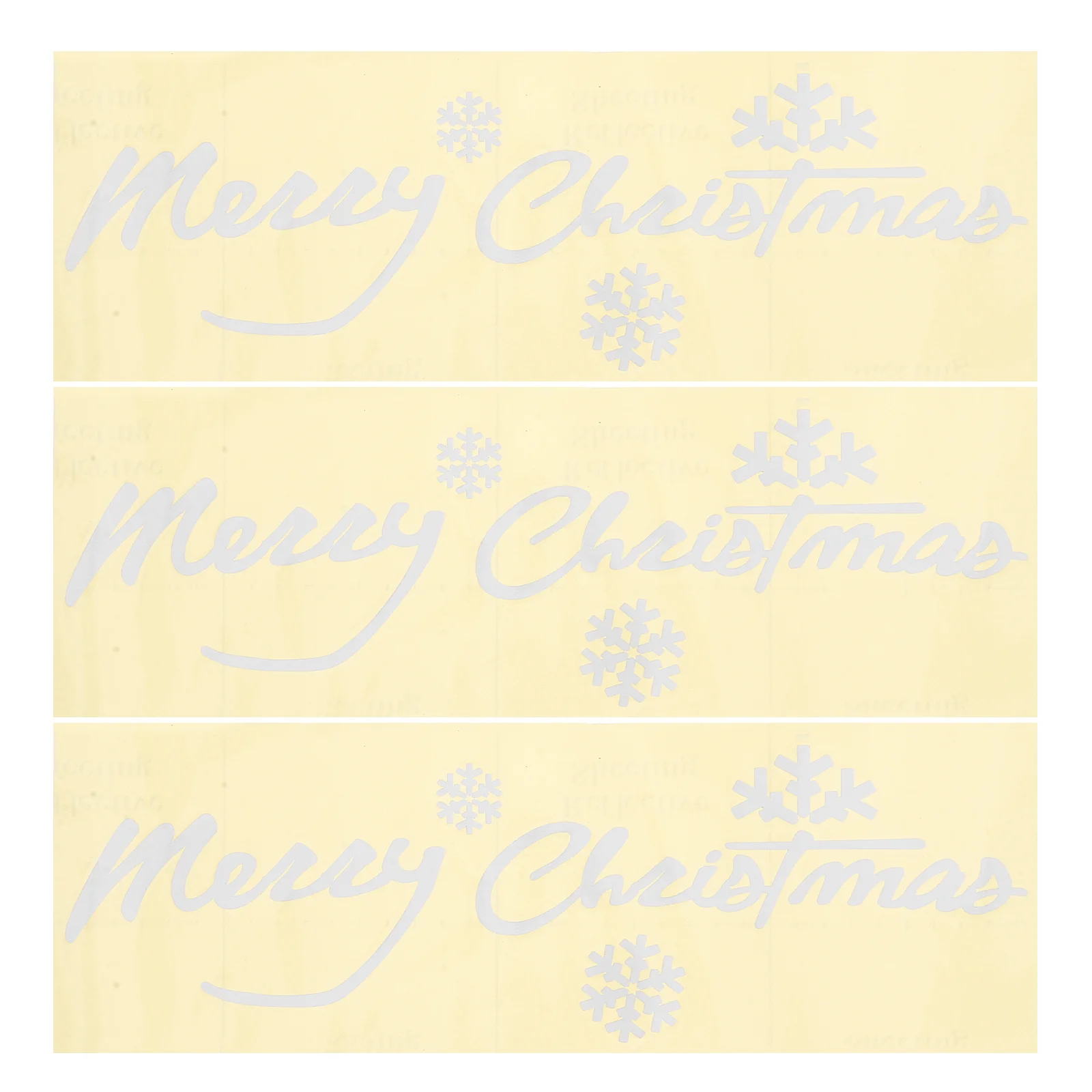 

3Pcs Christmas Sticker Reflective Car Window Decals Easy Apply Remove Holiday Decor Merry Christmas Window Clings