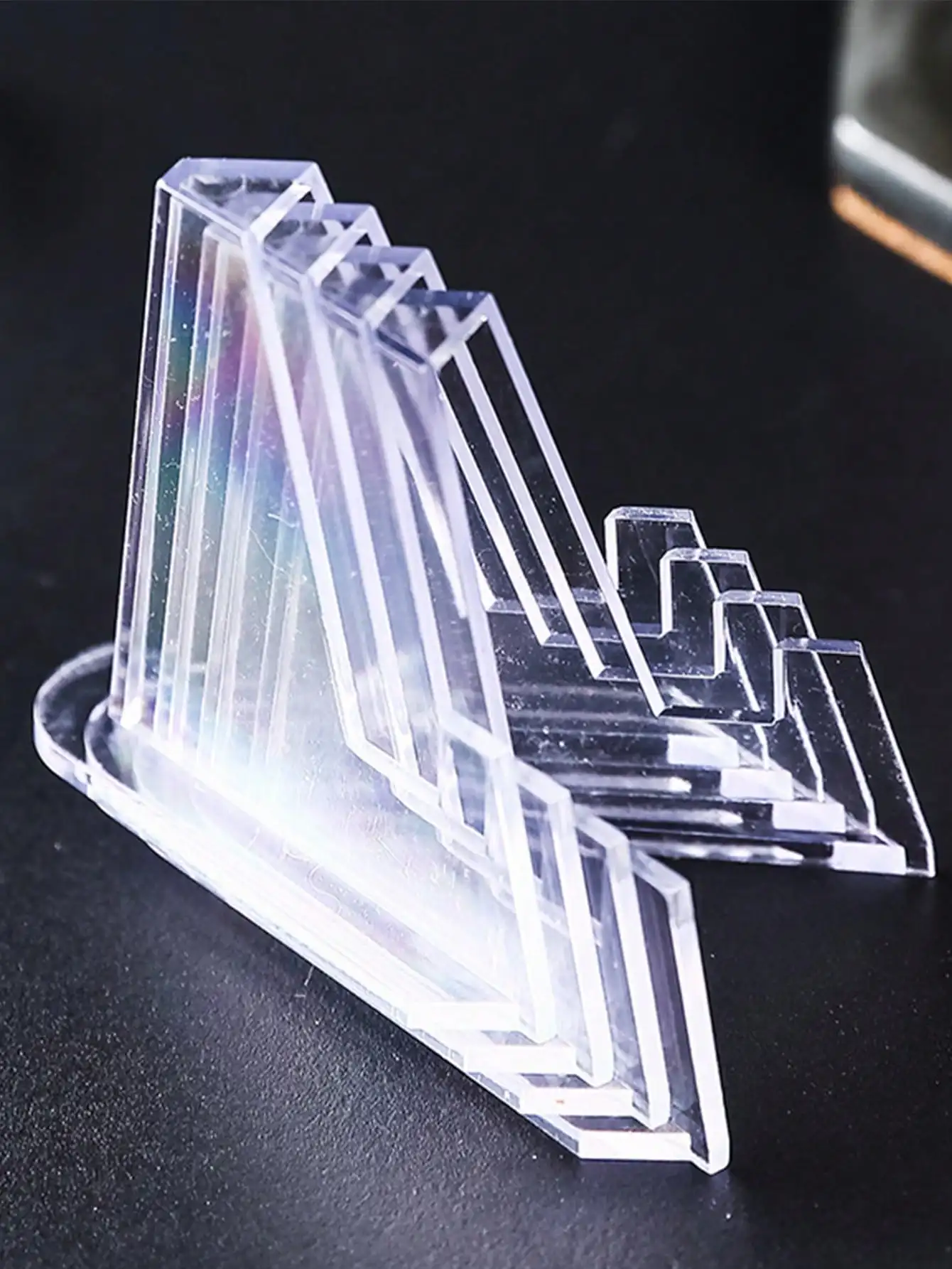 12/24pcs, Mini Clear Acrylic Easel Stands Coin Display Easel Holder BaseballSports Card Stands Trading Graded Card Easel Stand