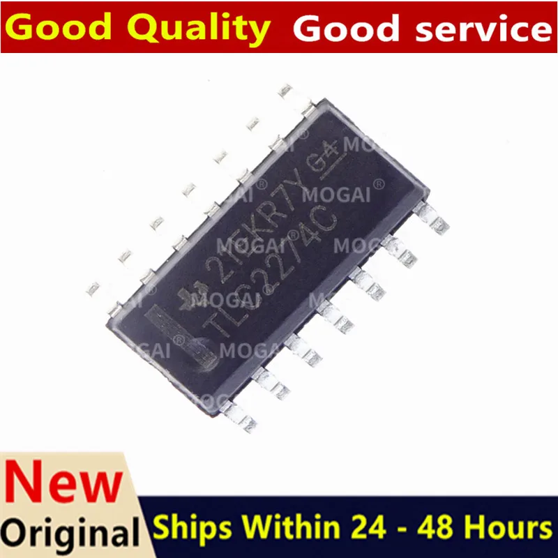 (10 peças) 100% novo chipset TLC2274CDR TLC2274 TLC2274C SOP14