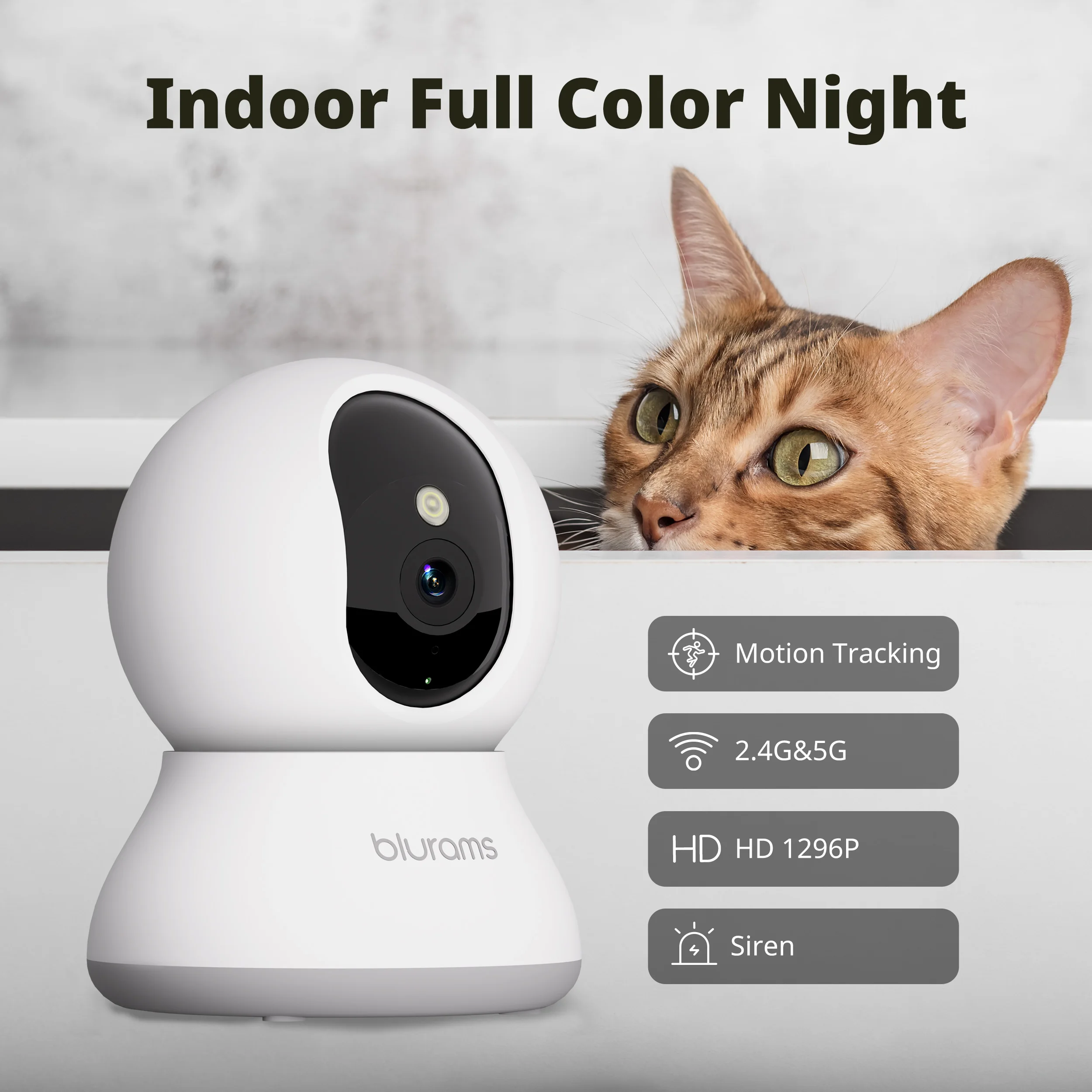 

1-4 шт. внутренние камеры видеонаблюдения Blurams 2K, камера для домашней безопасности (для собак/пожилых людей), камера с функцией вызова в одно касание, обновление A31S