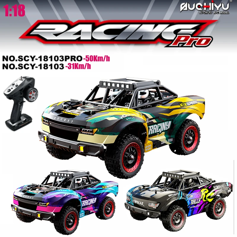 

SCY 18103 PRO 1:18 4WD Big Foot RC Car Monster Truck со светодиодной металлической шестерней и валом Внедорожный дрифт-автомобиль Высокоскоростной 31-50 км/ч