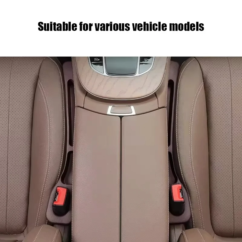 Lot de 2 bandes de remplissage pour l'espace entre les sièges de voiture, conception à double fente, prévention efficace des fuites, installation facile, matériau durable, idéal pour A