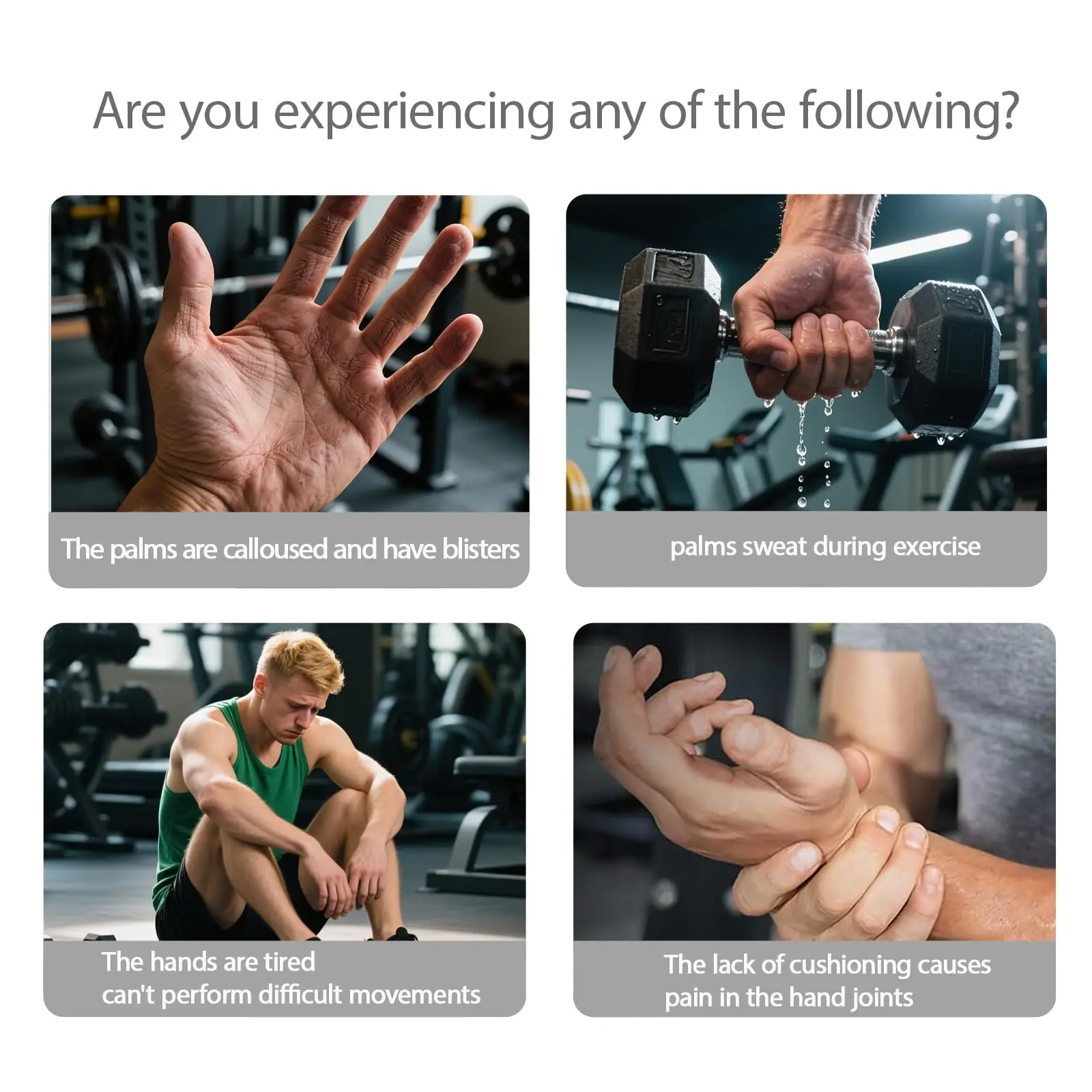 Doppelseitige Anti-Rutsch-Fitnesshandschuhe, Silikon-Fingerlose Handschuhe für Klimmzüge, Handflächenpolster, Handschutz für Männer und Frauen – Detail 5