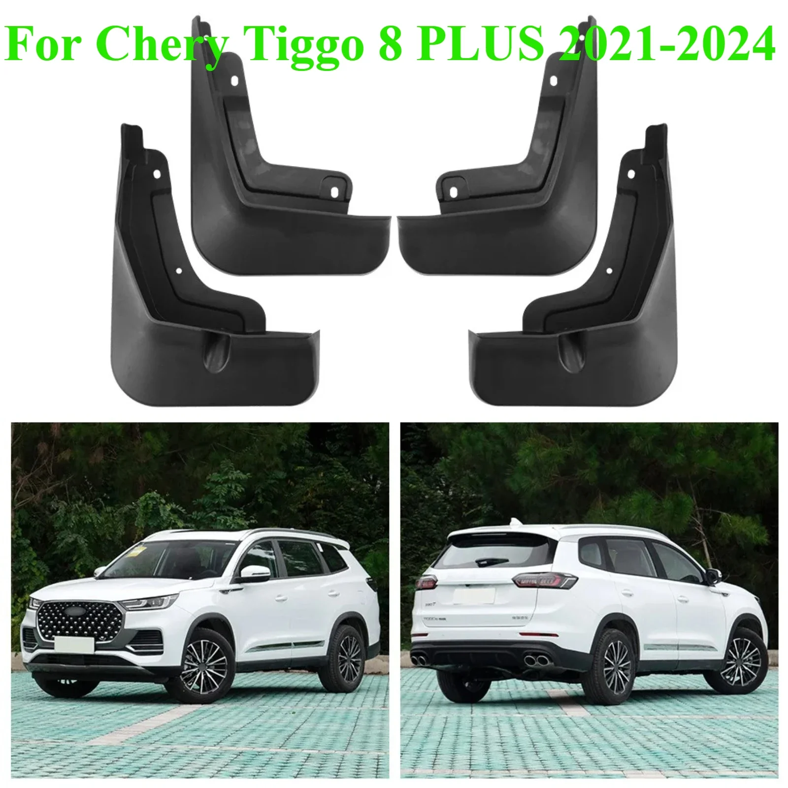 Mud Flaps Splash Guards Car Tire Mudguards Durable Auto Exterior Protection Accessories For Chery Tiggo 8 PLUS 2021-2024