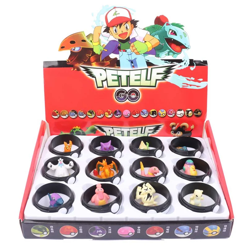 12 pçs/set pokeball modelo anime figura pokemon pikachu bolso monstro animal de estimação elf bonecas crianças presentes comprar em massa brinquedos criança