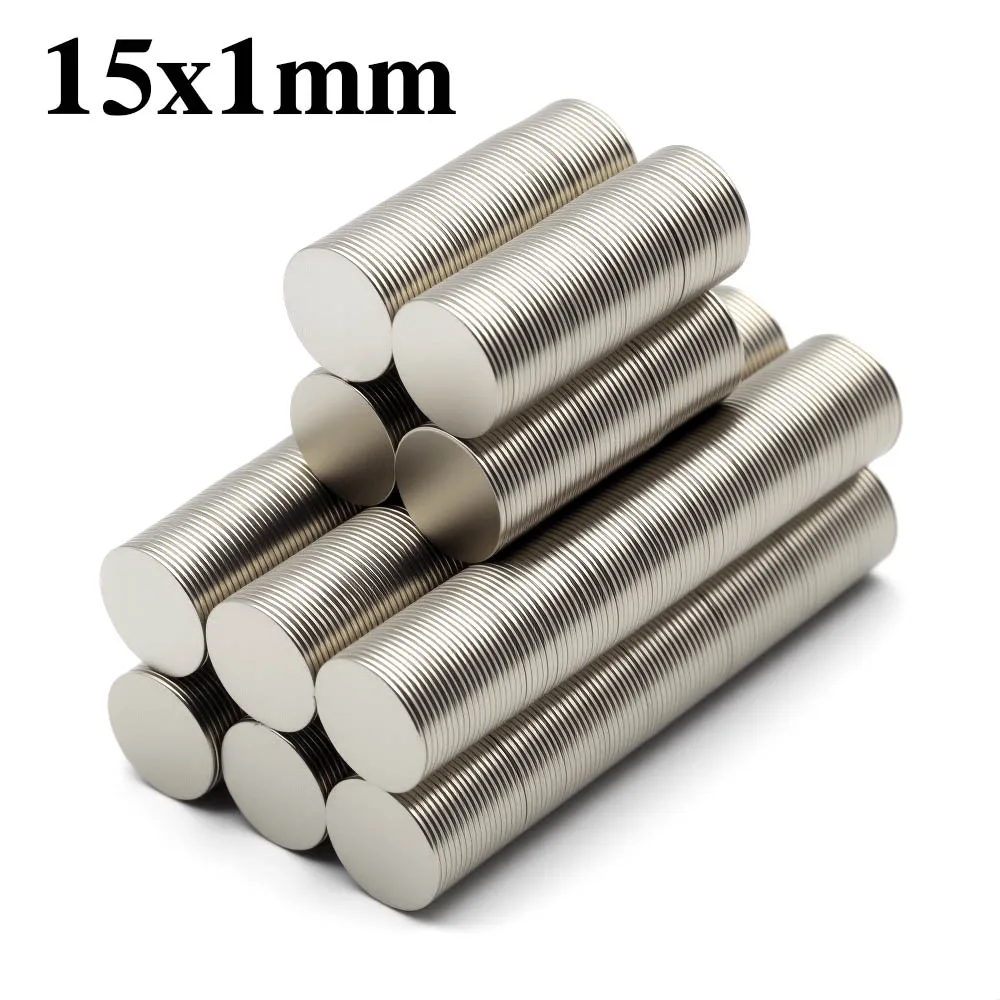 

15x1mm Super Powerful Round Magnet Neodymium Magnet NdfeB N35 Strong Permanent Magnetic imanes Refrigerator Magnet