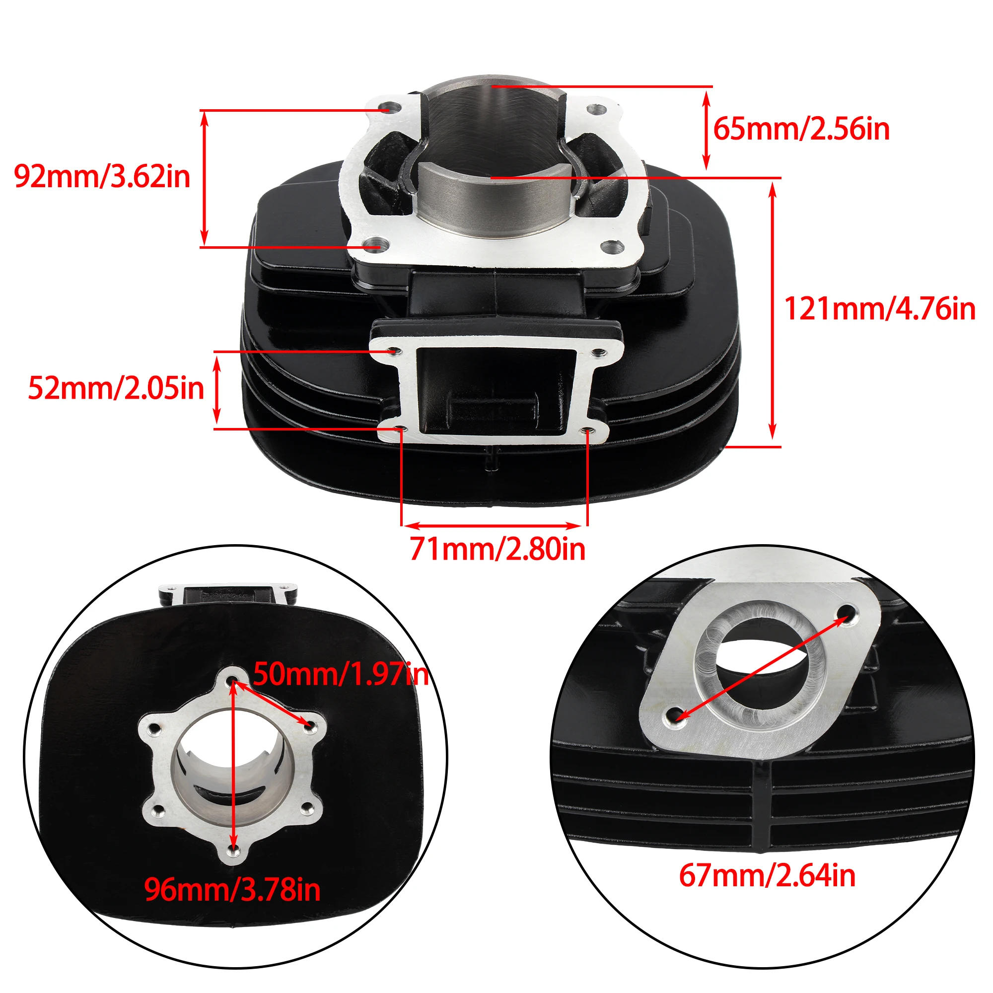 Enduro Motorcycle Cylinder Kit for Yamaha Blaster 200 Lgnition Device Spark Plug ATVDirtBike Motocross Supermoto Engine Modified