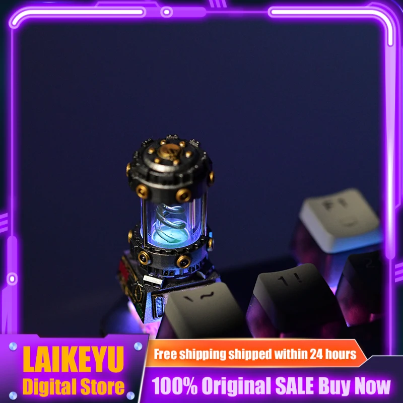 

Биохимический танк Crisis, креативные полупрозрачные колпачки для клавиш в стиле панк, механическая клавиатура, персонализированные колпачки ручной работы на заказ, коллекция подарков