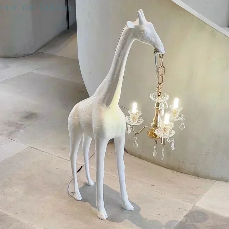 Giraffe Nordic Creative Postmodern Resin Floor Lamp For Living Room And Bedroom With Decorative Lights Floor Lamp