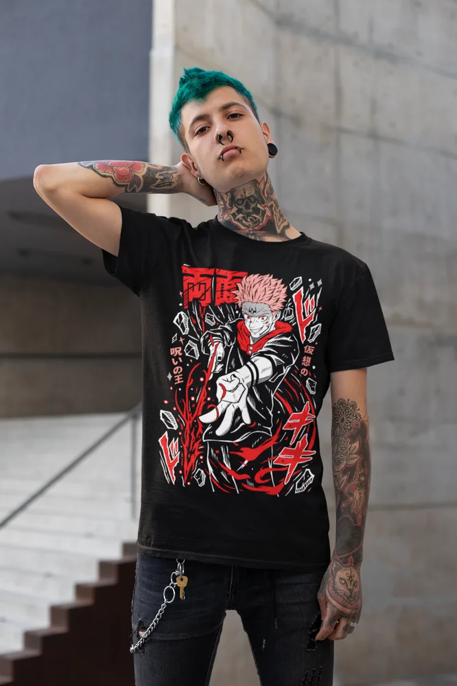 Jujutsu Kaisen Gojo Satoru T-Shirt Megumi Itadori Yuji Sukuna Shirt All Size
