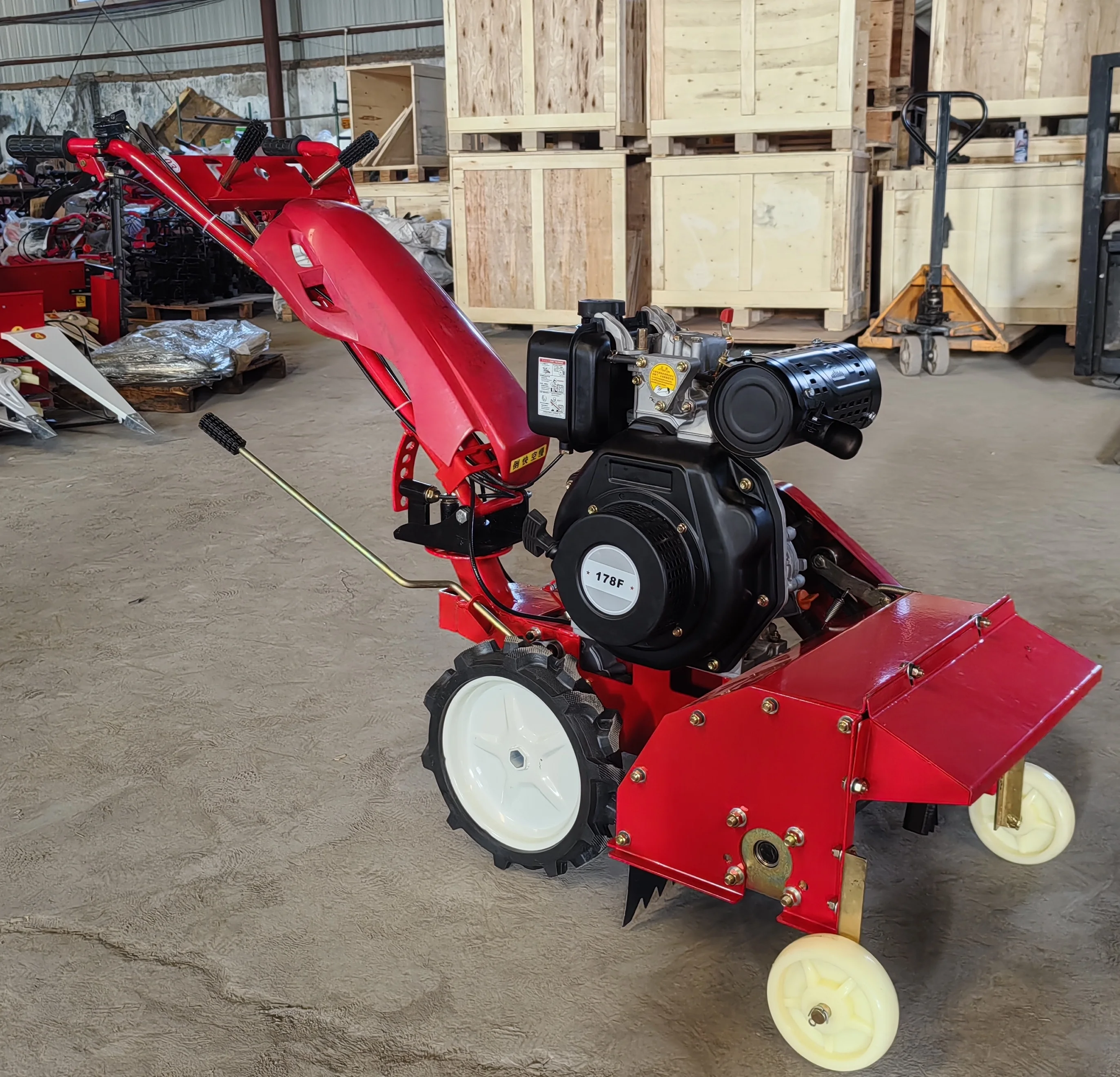 

Multipurpose self propelled china mower 173F/7HP 0 # diesel Engine 4WD power Grass Crusher Weeder rotary tillers weeding machine