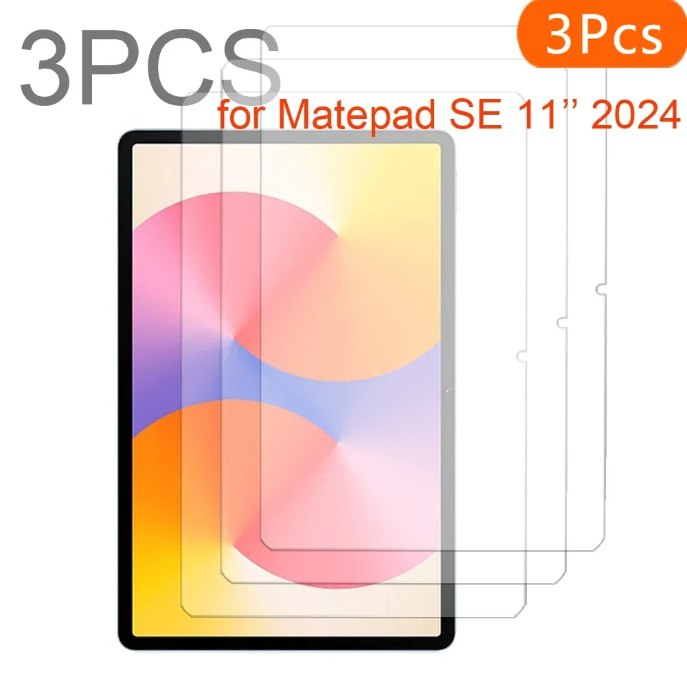 

3PCS Glass screen protector for Huawei matepad SE 11'' 2024 tablet protective film 9H hardness