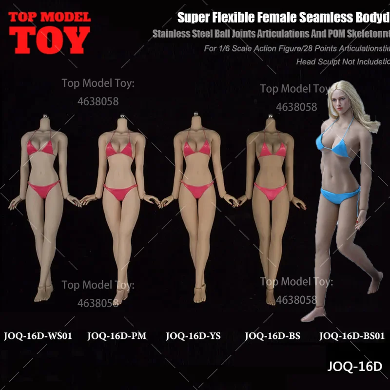 

JIAOU DOLL JOQ-16D 1/6 Flexible Bodybuilding Plump Female Seamless Body with Demolition Feet Fit 12'' Soldier Action Figure Doll