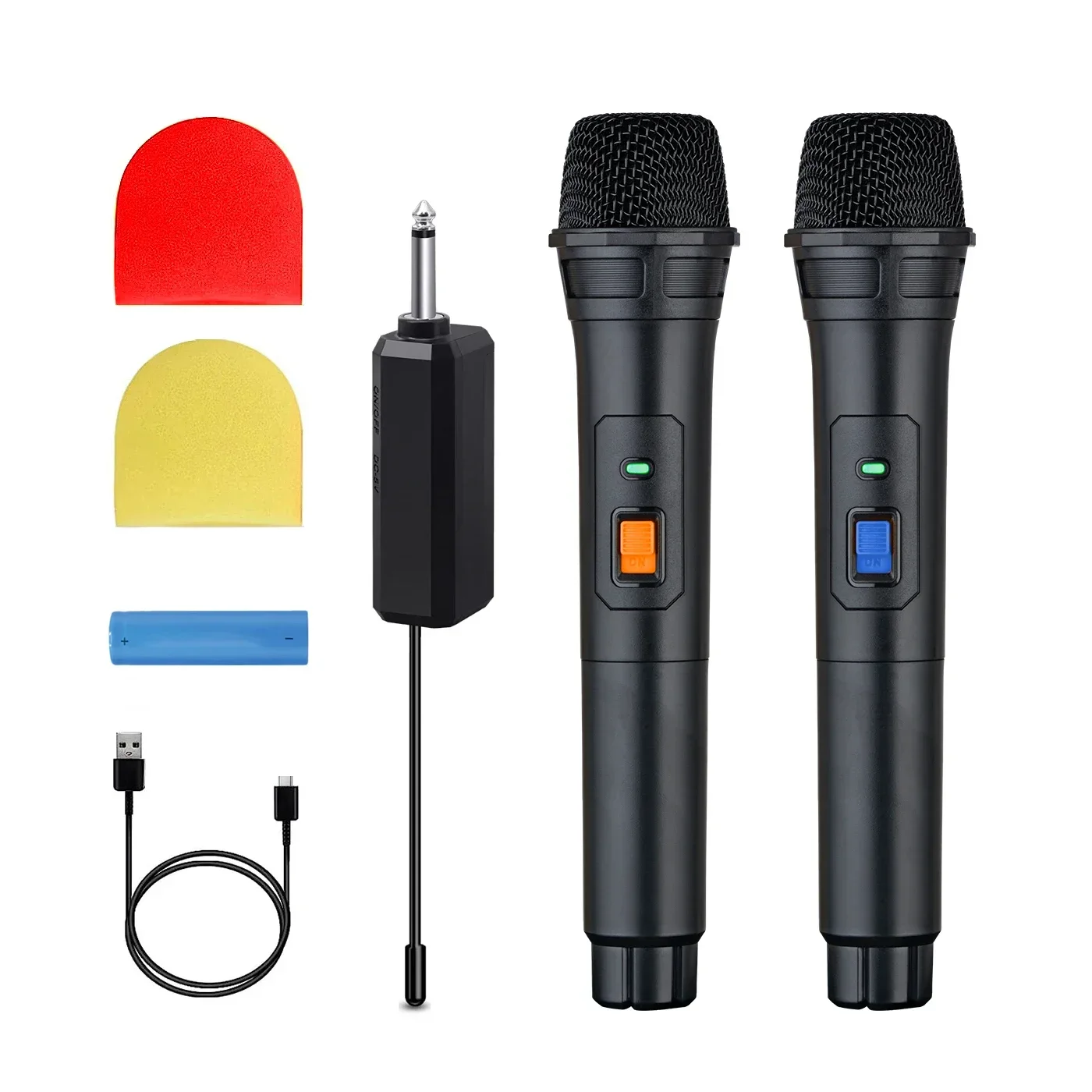 UHF Wireless Microphone Universal Cordless Dynamic Microphone System for Karaoke Singing Dj Microphone Hot Sale New 2024 Gift