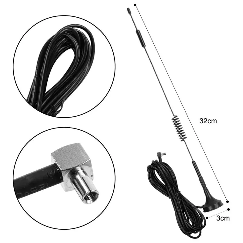 Антенна 4G TS9 Усилитель сигнала мобильной точки доступа Применяется к маршрутизатору M1 4G LTE Широкополосный модем 4G LTE (2 шт.)