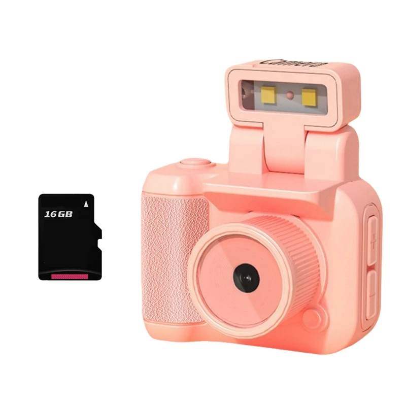 Mini SLR Style Camera Cmos 16GB With Flash Light And Charging Dock Portable Video Recorder DV 1080P With LCD Screen C