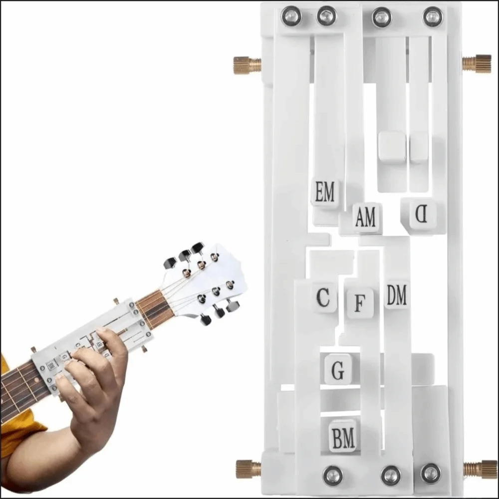 Plastic Guitar Chord Presser Learning System Scale Assistant Guitar Chord Helper Trainer Assistant Guitar Practice Aid