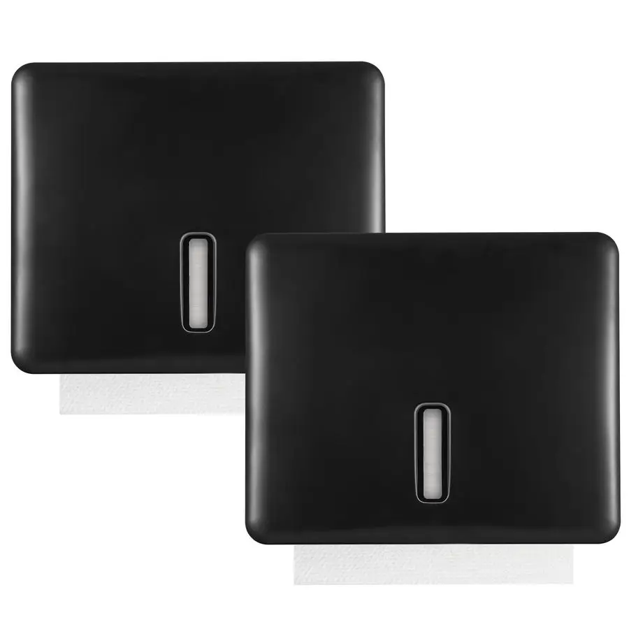 

Диспенсер для бумажных полотенец настенный, черный, большой емкости, для полотенец CFold, Trifold и обычных складных, коммерческий держатель для полотенец для рук для ванной комнаты