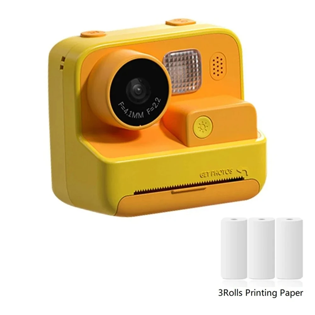 Toddler Digital Camera Instant Print 48MP Video Photo Camera with Thermal Print Paper HD 1080P Zero Ink for Girls Boys Aged 3-12